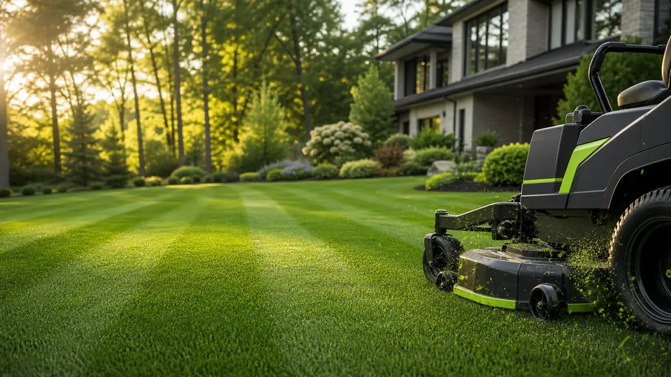 Acre and Ivy Lawn Care website preview.