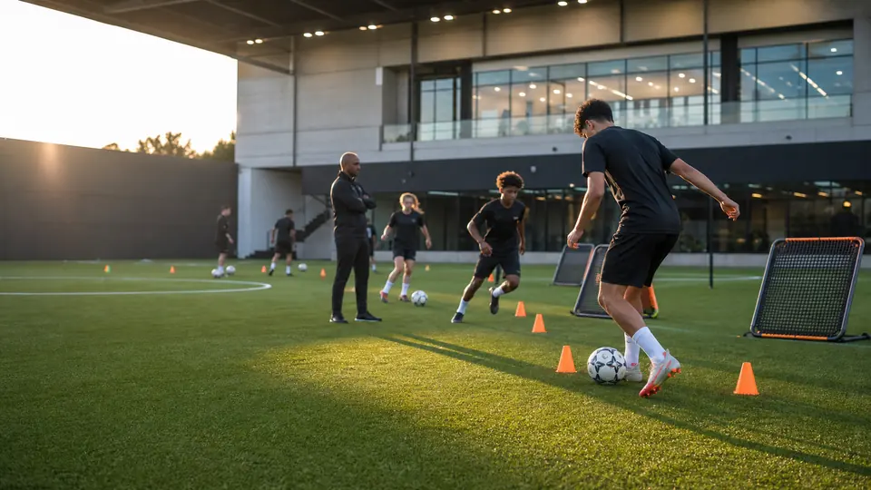 Apex Soccer Training Center website preview.