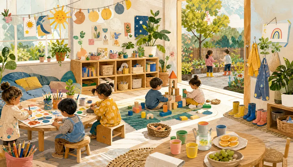 Pocket Meadow Preschool website preview.